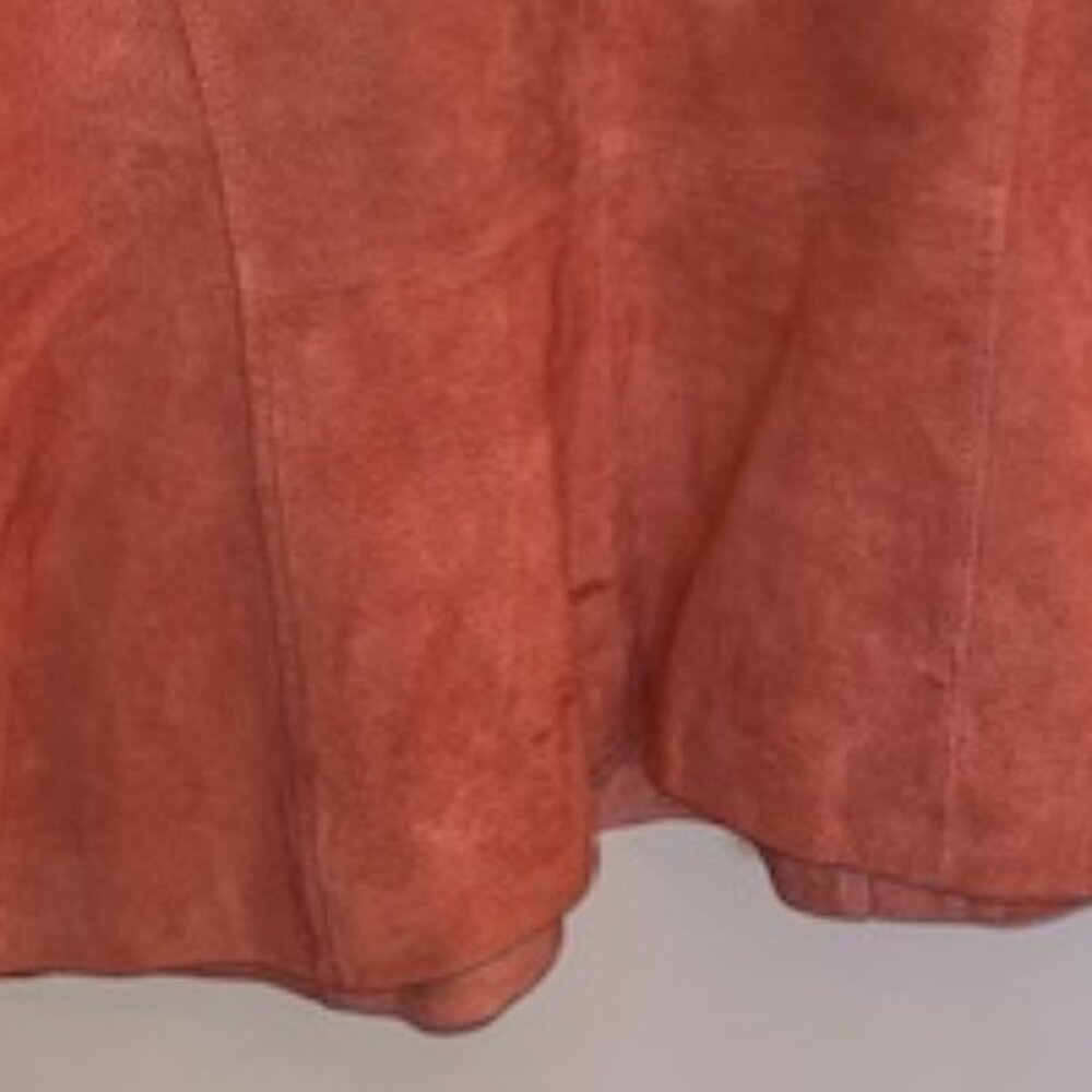 GUILLAUME | Suede Jacket Blush Mauve color Fitted design Size:L/G Quality - Picture 6 of 14